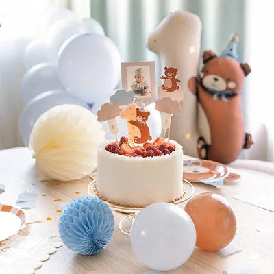 Kakelys Nummer 1 Teddybjørn - 11 cm