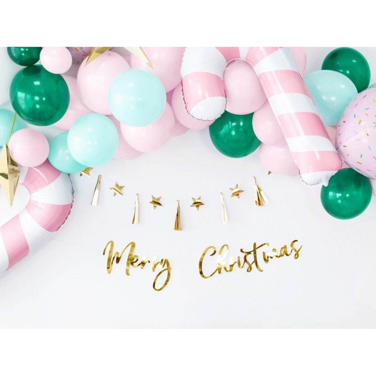 Merry Christmas Gullbanner i papp