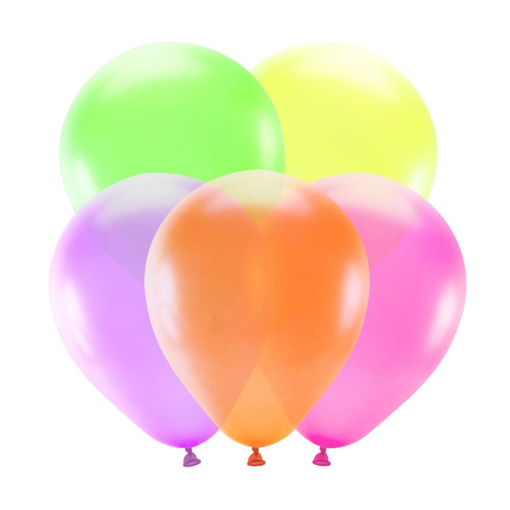 Neon Ballonger 5 stk.