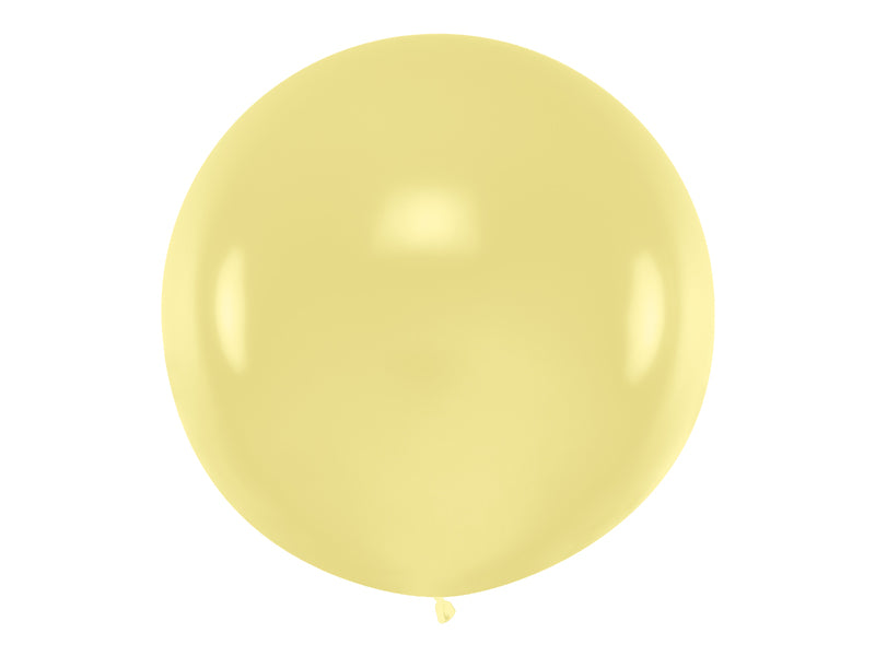 Stor Rund Ballong 1 Meter Krem Pastell