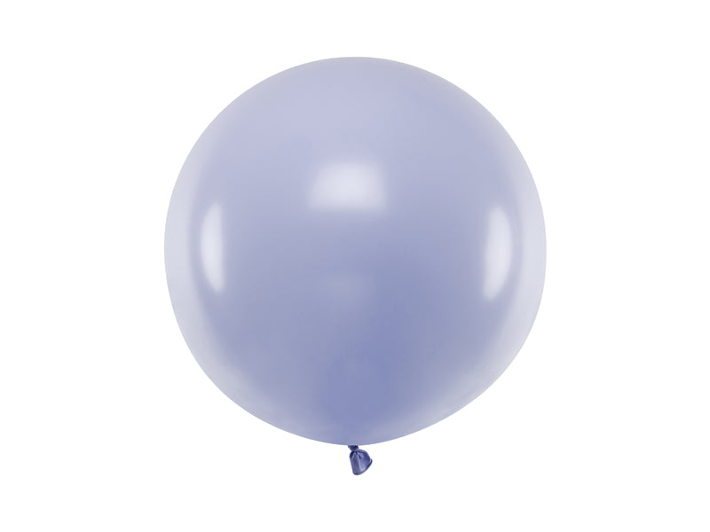 Stor Rund Ballong 60 cm Lys Lilla Pastell