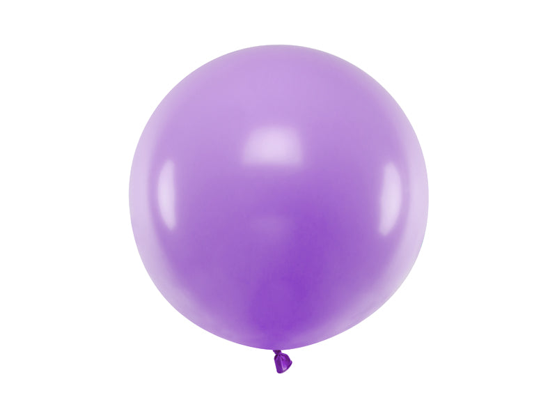 Stor Rund Ballong 60 cm Lavendel Blå Pastell