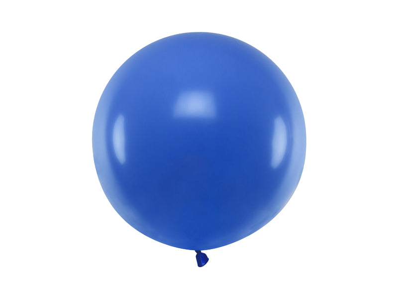 Stor Rund Ballong 60 cm Blå Pastell