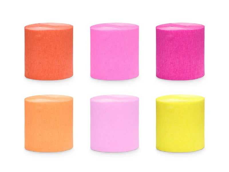 Papirgirlander Sommerfarger 5cm x 10m - 6 stk
