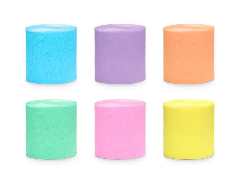 Papirgirlander Pastellfarger 5cm x 10m - 6 stk