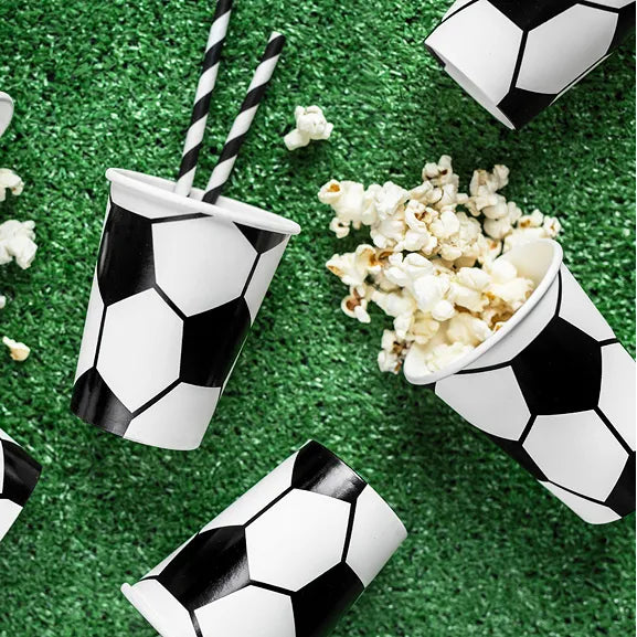 Papirkopper Fotball 260 ml - 6 stk