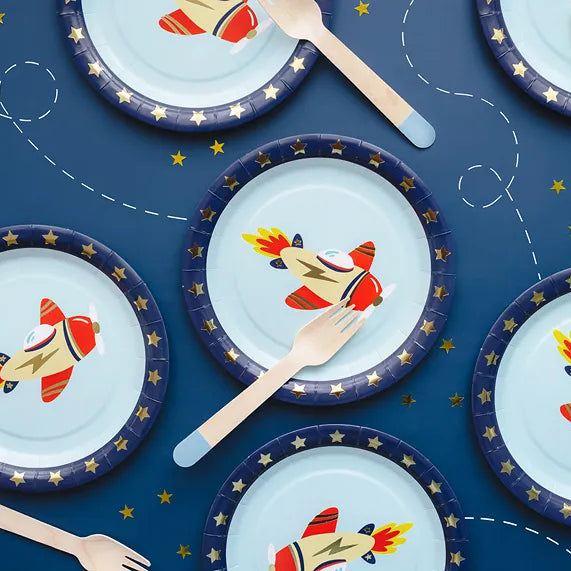 Papirtallerkener Fly 18 cm - 6 stk