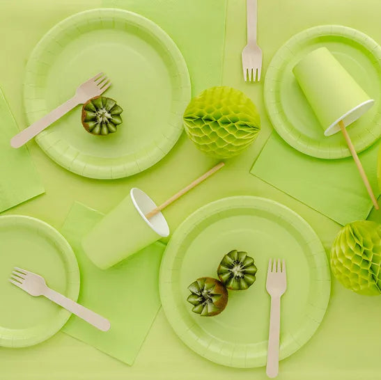 Papirservietter Lysegrønne 33x33 cm - 20 stk