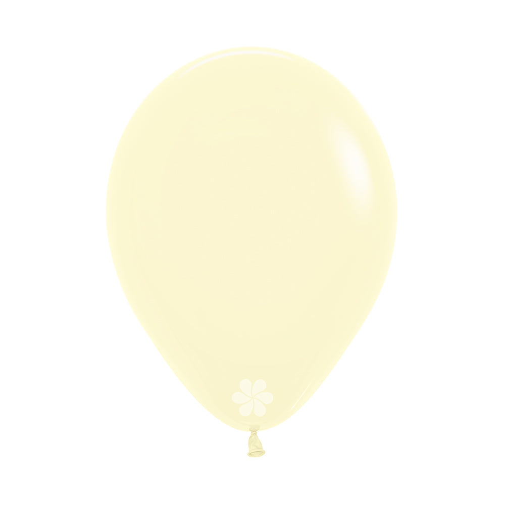 Pastel Matte Yellow ballong fra Sempertex