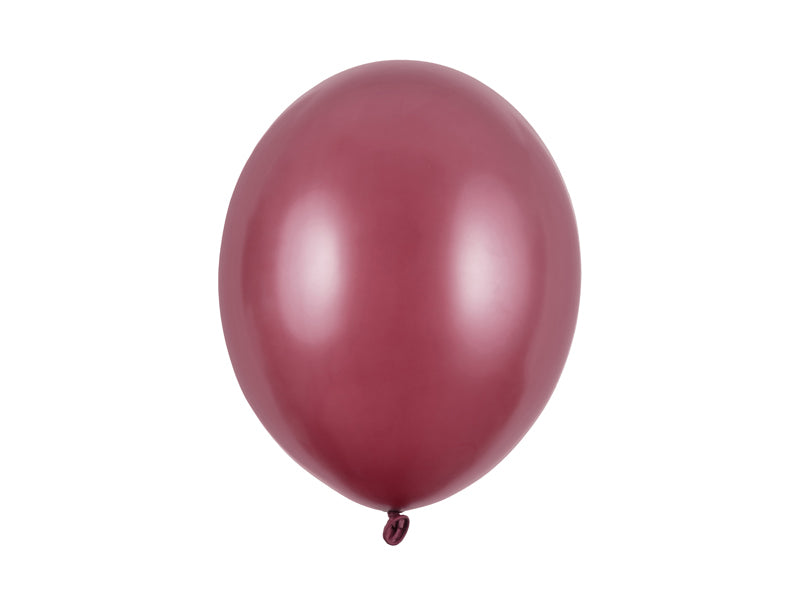 Lateksballonger Vinrød Metallic