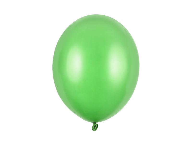 Lateksballonger Klargrønn Metallic