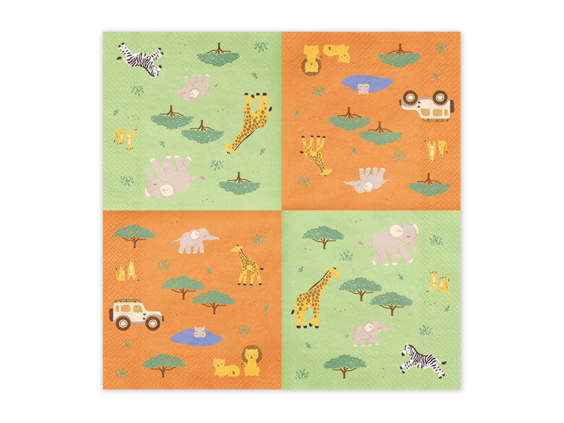 Safari Servietter 33x33 cm - 12 stk - bilde 2