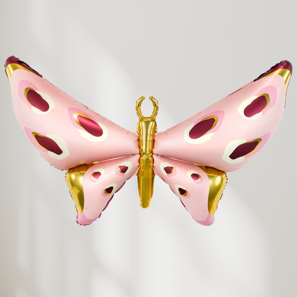 Rosa Sommerfugl Ballong