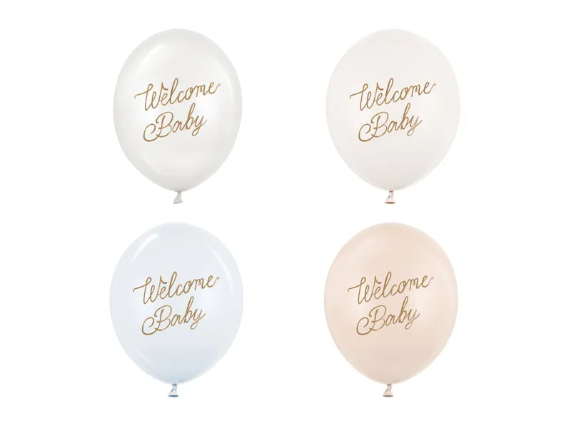 Welcome Baby Ballonger - Blå
