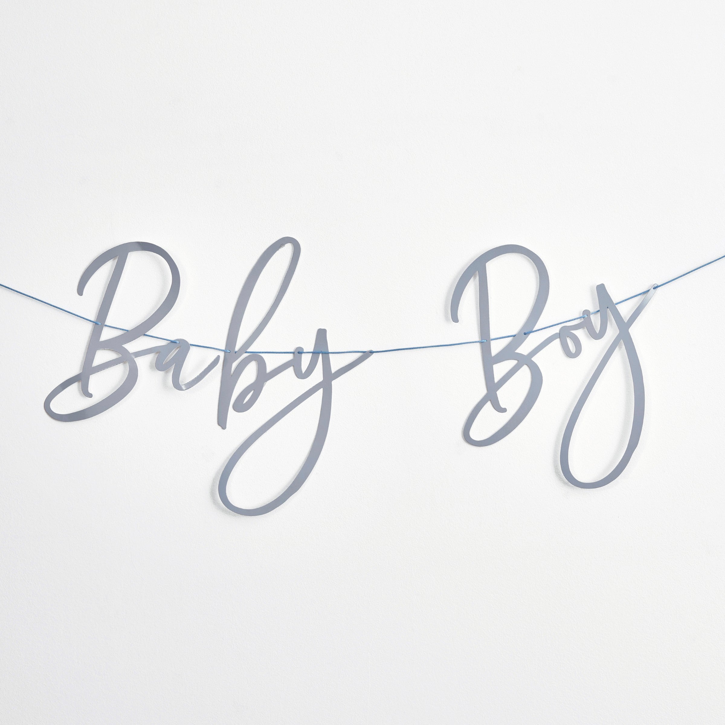 Banner «Baby Boy» Blå 2 m – stemningsbilde fra fest