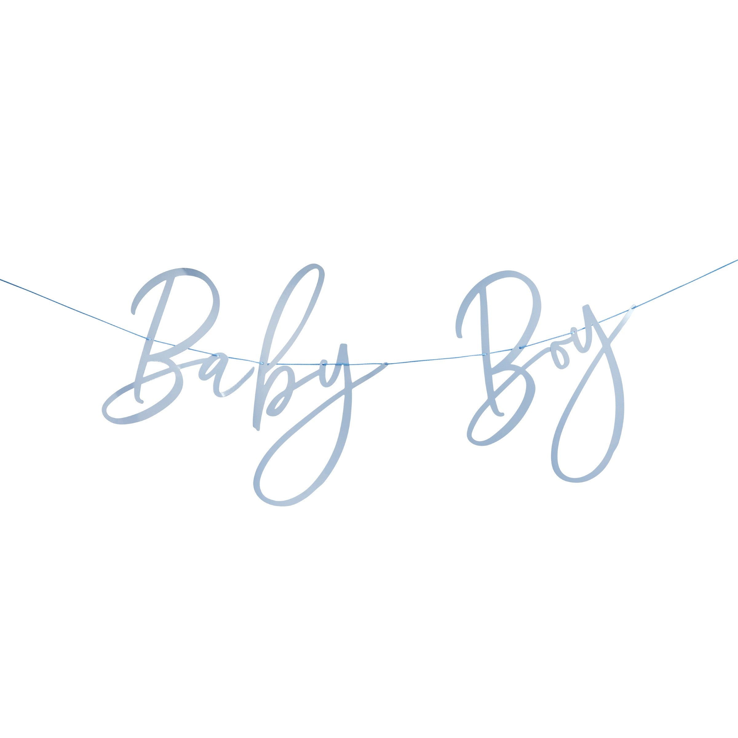Banner «Baby Boy» Blå 2 m til baby shower fra Festkompaniet