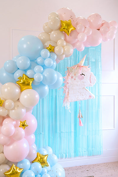Backdrop/gardin pastell blå – produktbilde