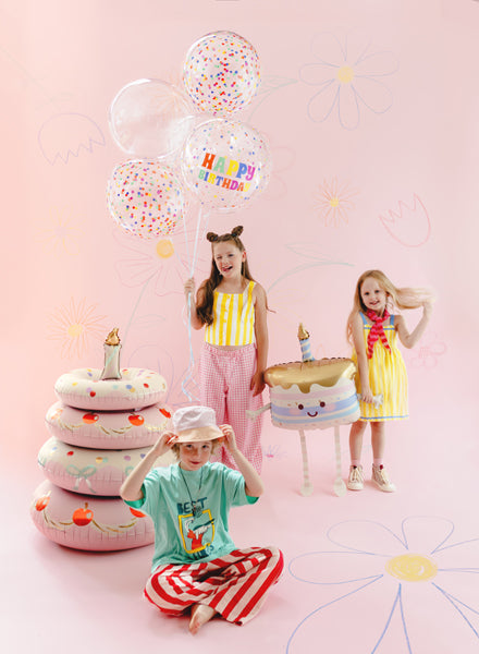 Bobleballong Happy Birthday 60 cm – bilde 2