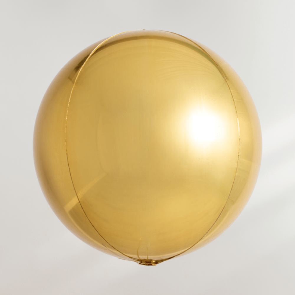 Globe Ballong Gull Metallisk - folieballong fra Anagram