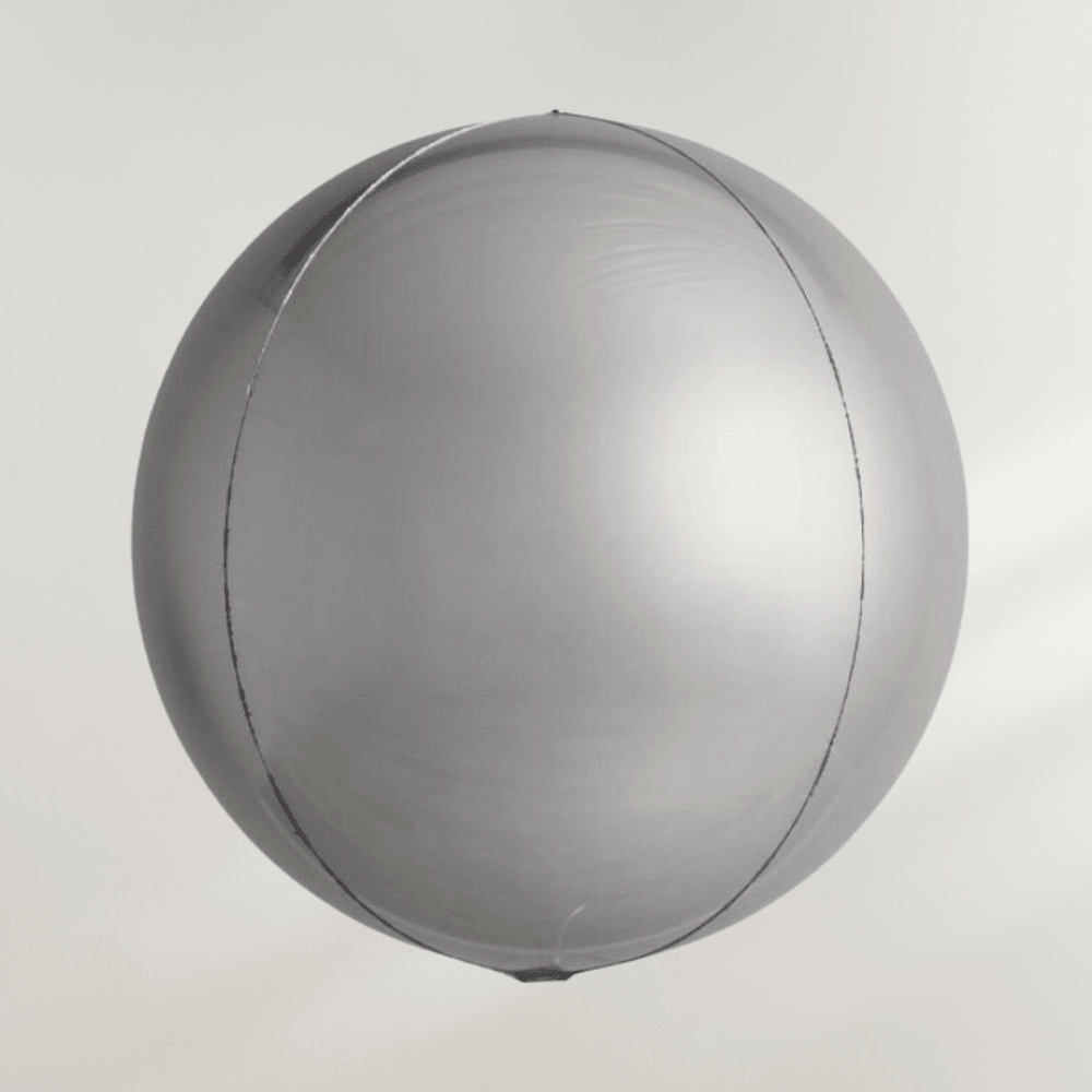 Globe Ballong Platinum Sølv - Ballonglevering.no