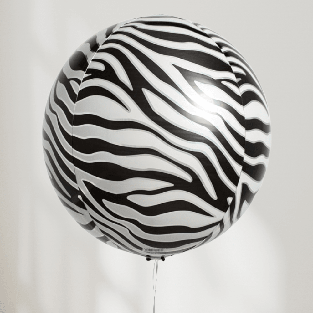 Globe Ballong Sebra - folieballong fra Anagram