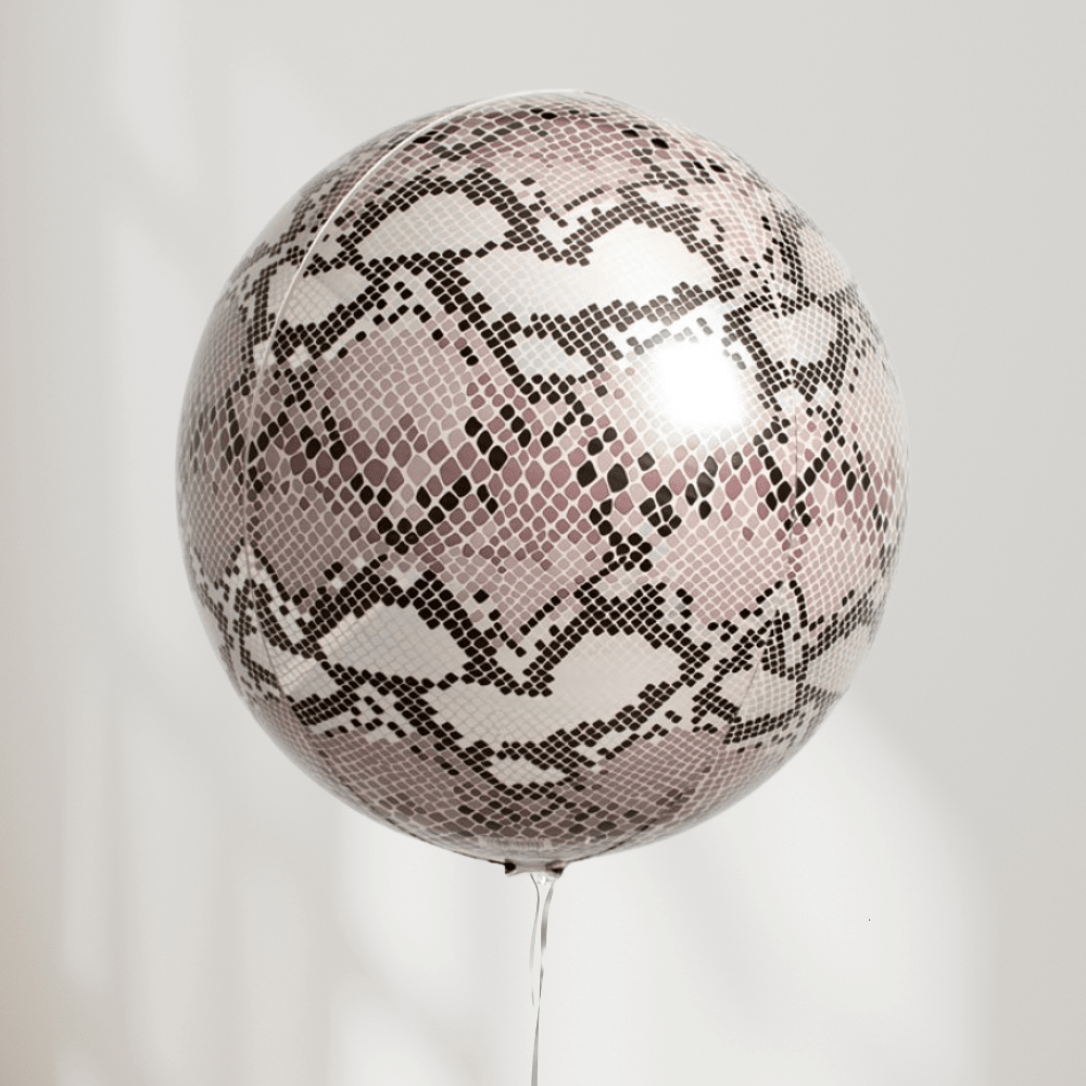 Globe Ballong Slangeskinn - folieballong fra Anagram