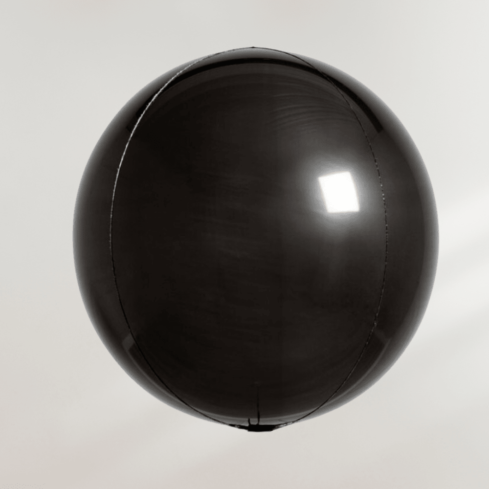 Globe Ballong Svart - folieballong fra Anagram