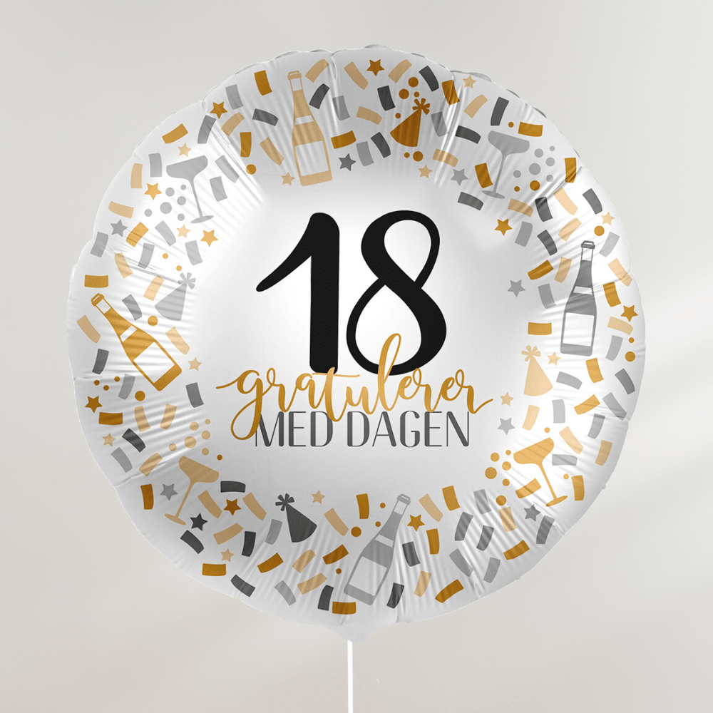 Gratulerer med dagen Ballong - Velg årstall - bilde 2