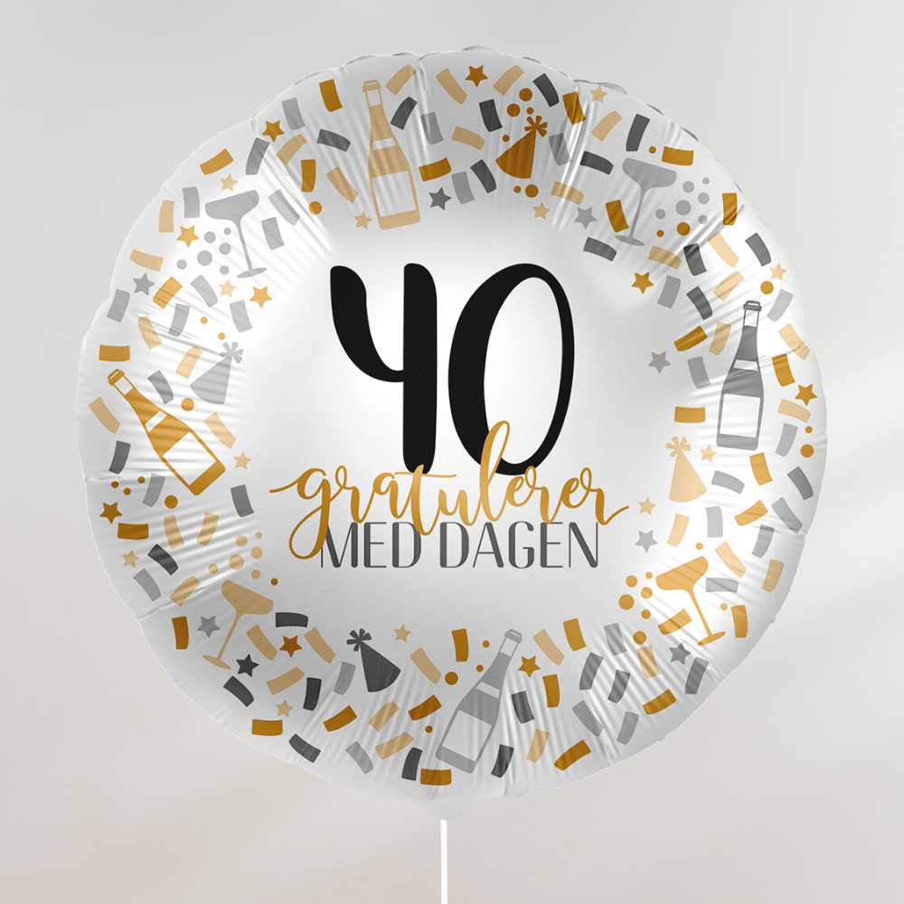 Gratulerer med dagen Ballong - Velg årstall - bilde 4