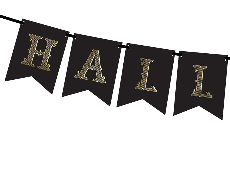 Halloween Banner Sort 175 cm – bilde 2