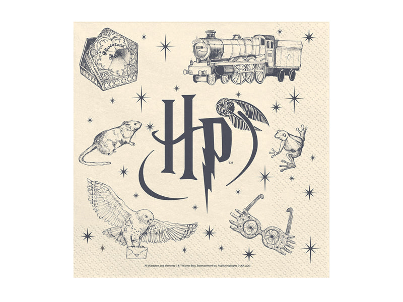 Harry Potter Servietter Beige 33x33 cm - 20 stk