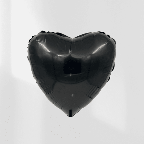 Hjerte Ballong Svart - Grabo folieballong