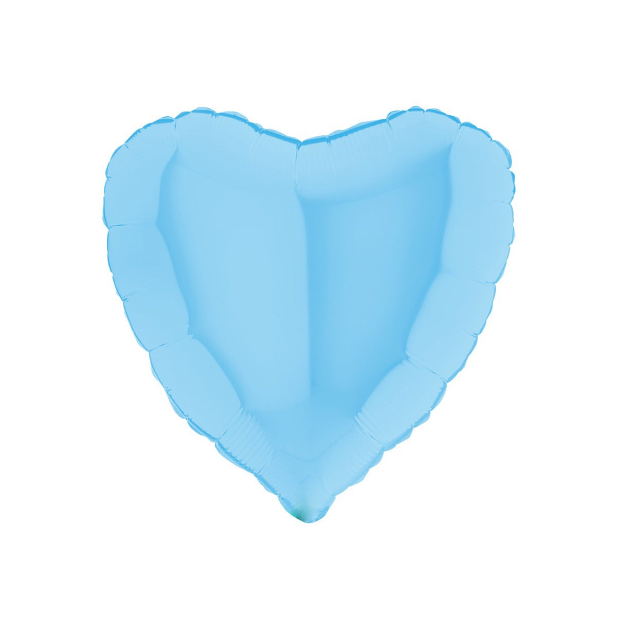 Hjerte Ballong Pastellblå Matt 46 cm fra Grabo