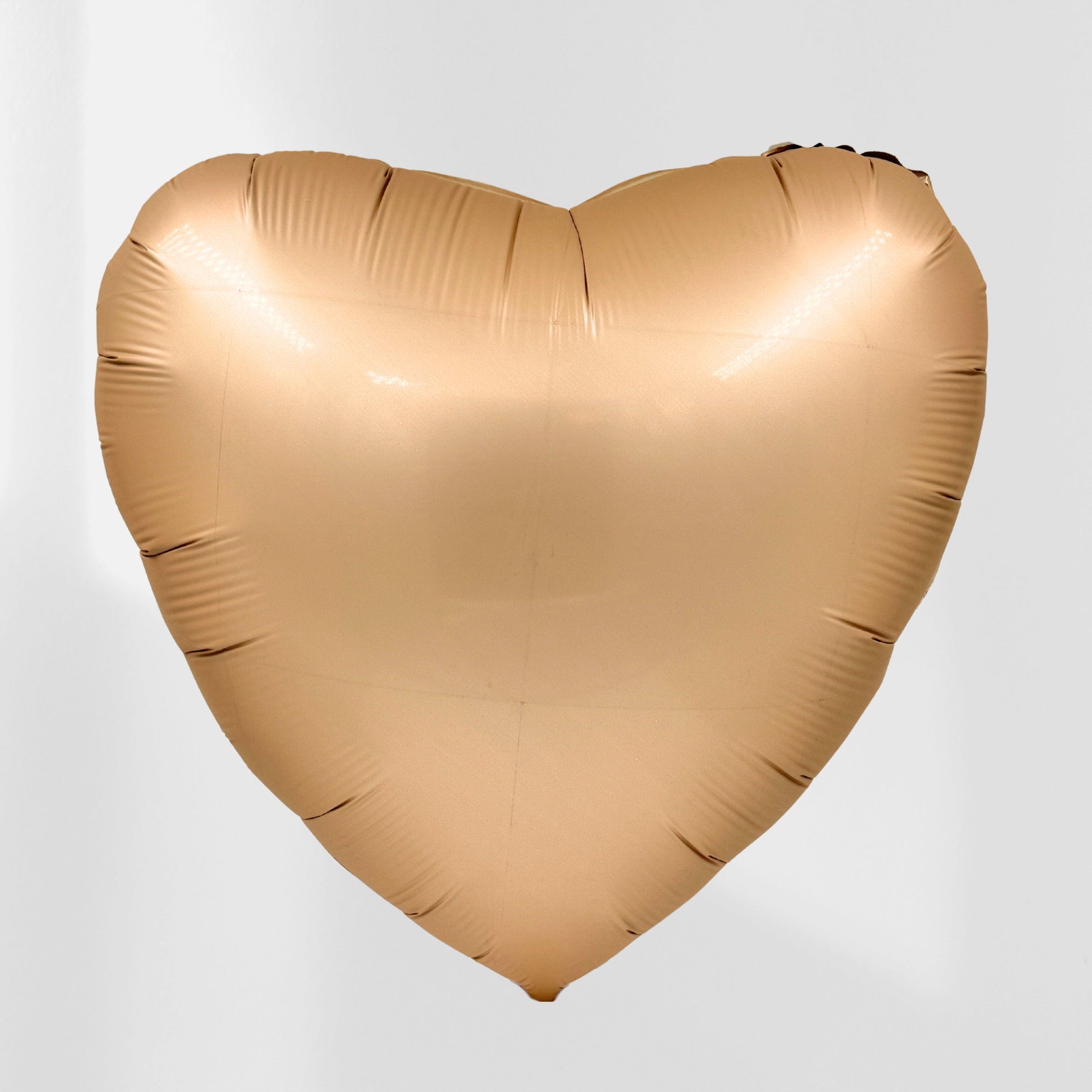 Hjerteballong i nude folie, 46 cm – Festkompaniet