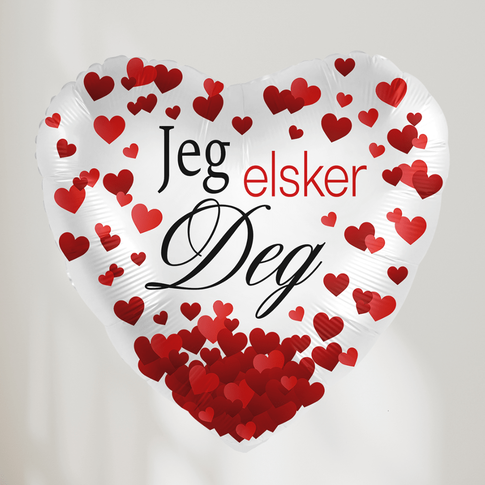 Jeg Elsker Deg Røde Hjerter