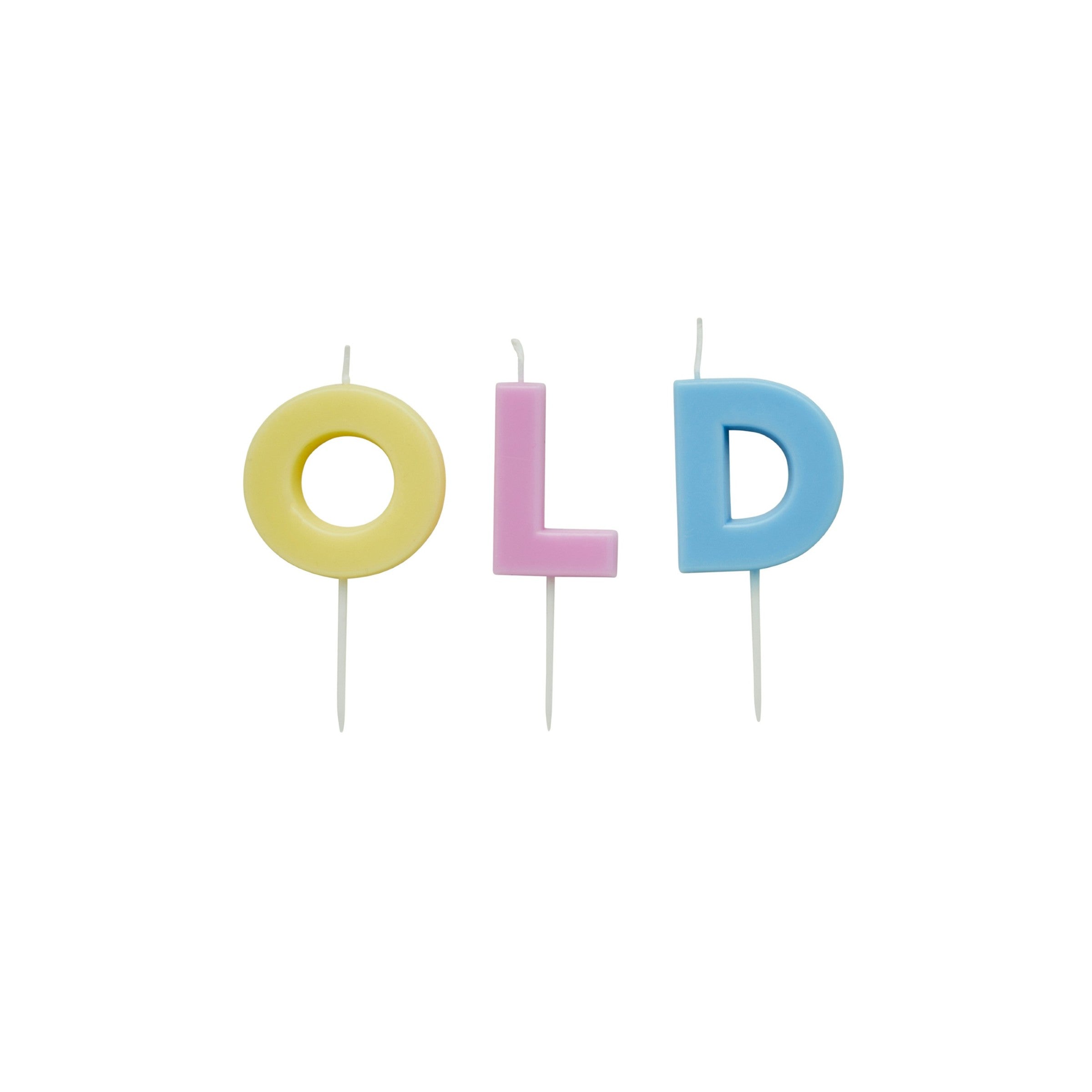 Kakelys «Old» Pastell til voksenbursdag fra Festkompaniet