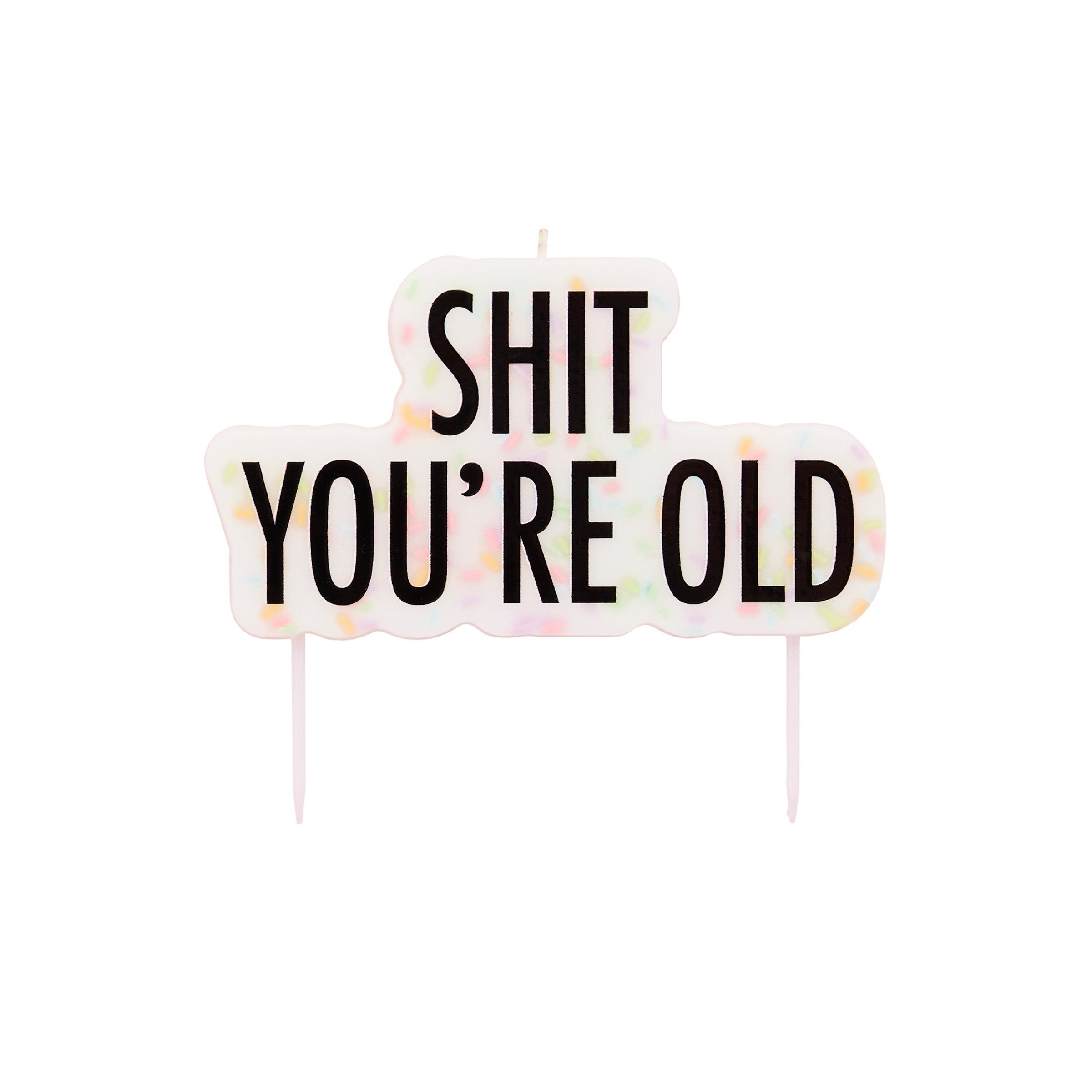 Kakelys «Shit You're Old» til voksenbursdag fra Festkompaniet
