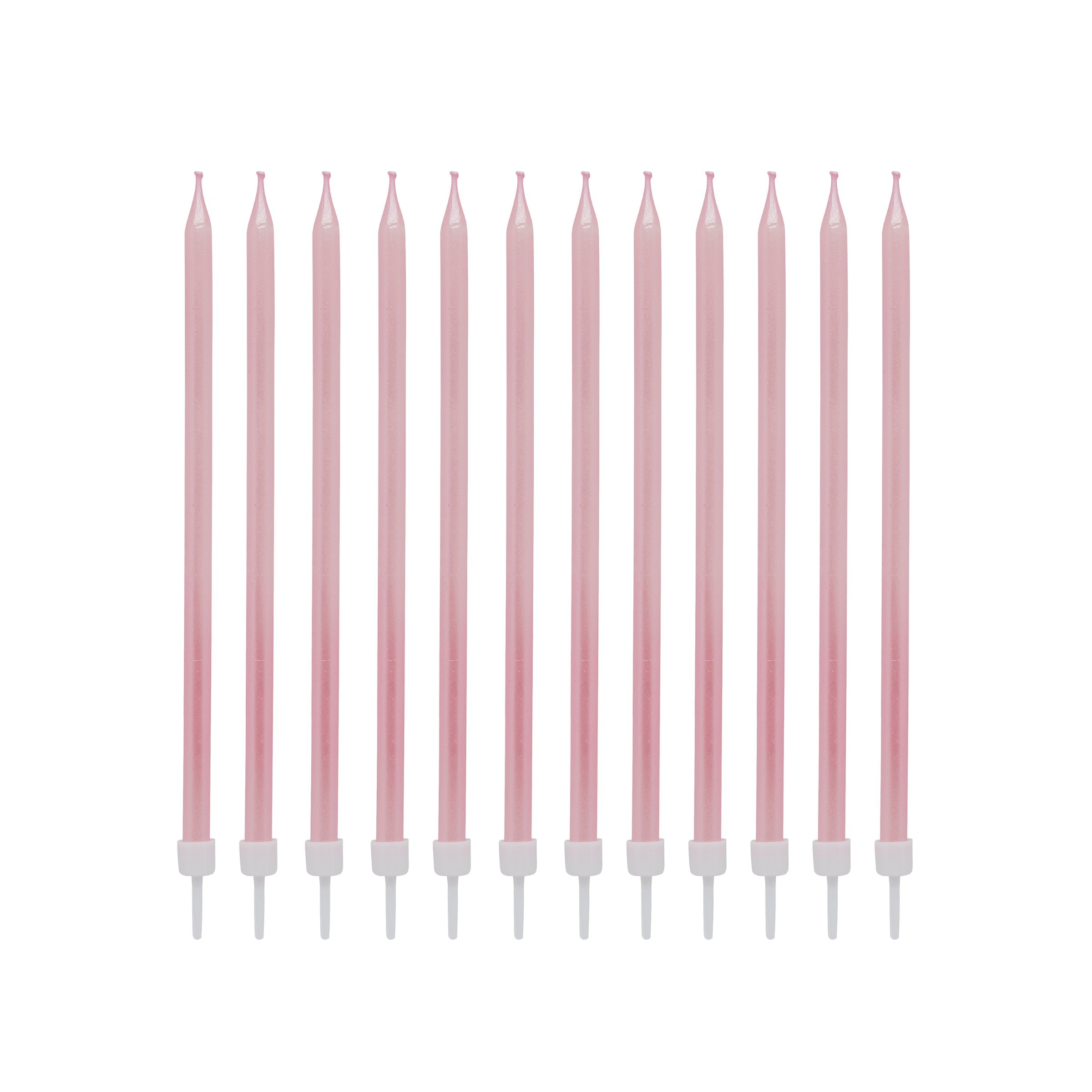 Kakelys Spiral Rosa – 12 pk til bursdag fra Festkompaniet