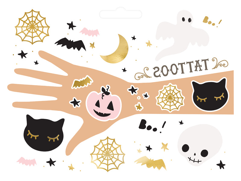 Midlertidige Tatoveringer BOO! - 12 stk