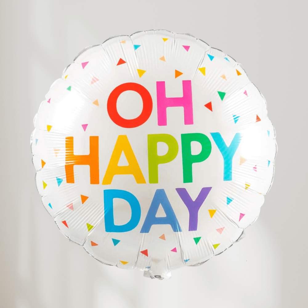 Oh Happy Day Ballong - folieballong fra Qualatex