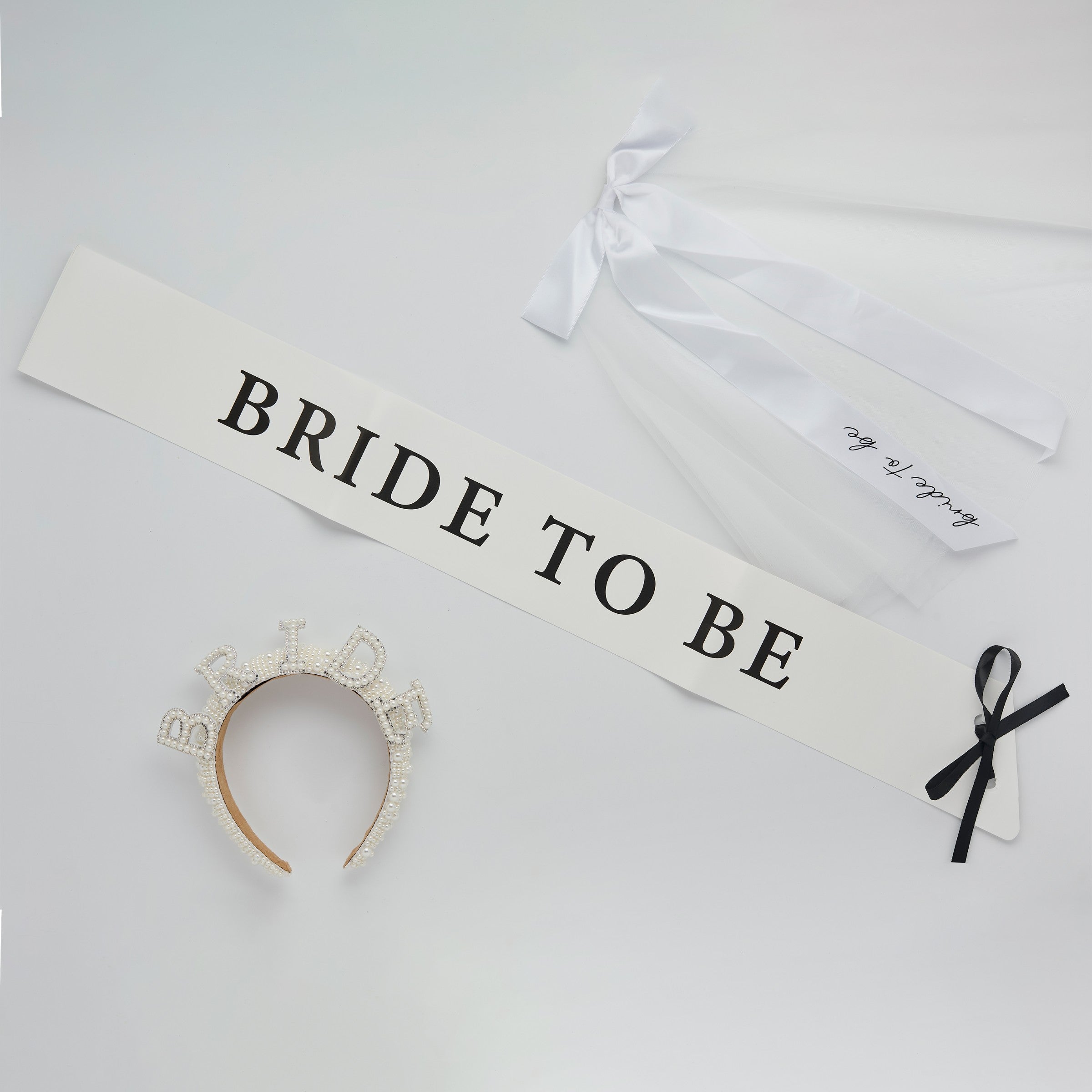 Ordensbånd «Bride To Be» – 1 pk – brukt i festdekorasjon