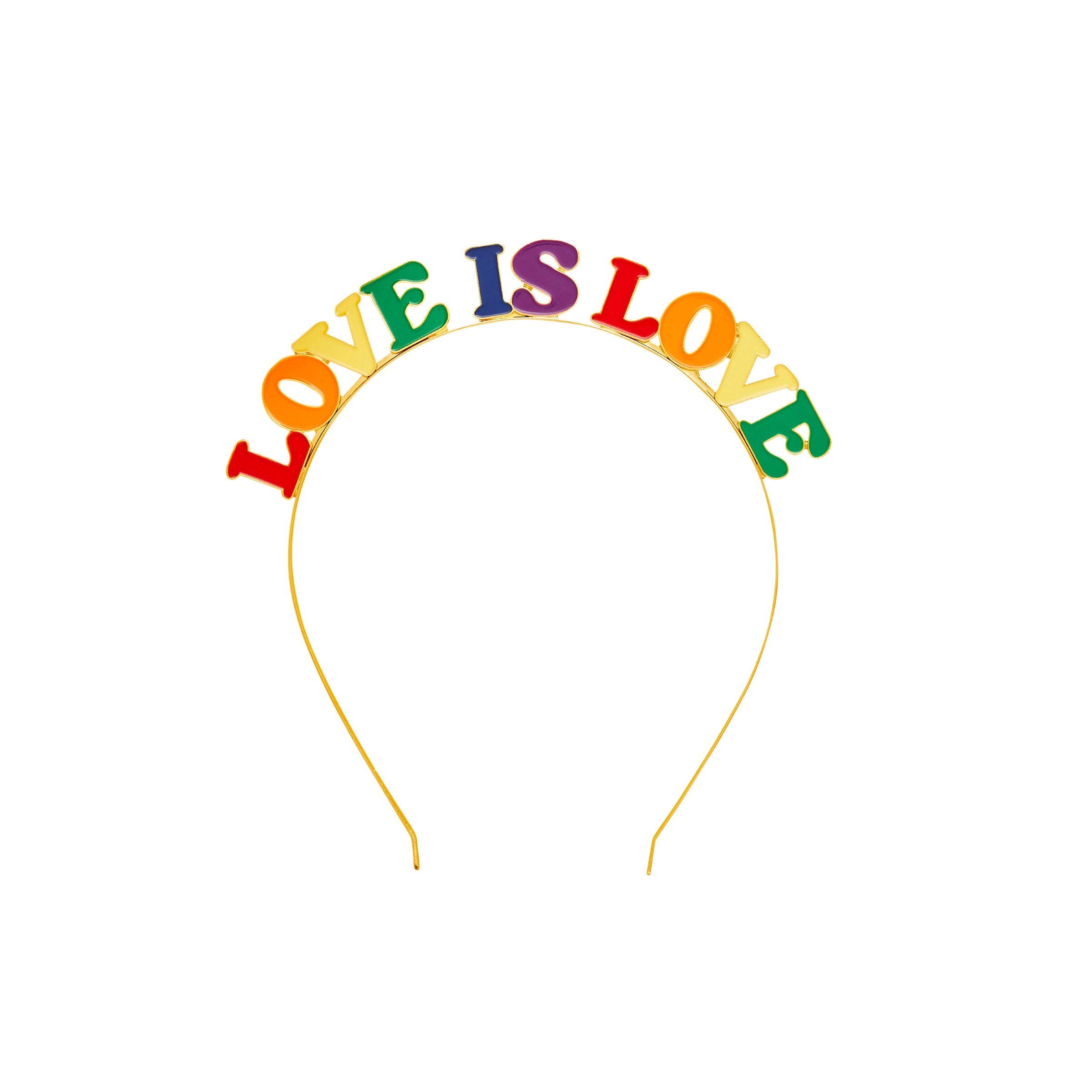 Pannebånd «Love Is Love» til pride fra Festkompaniet