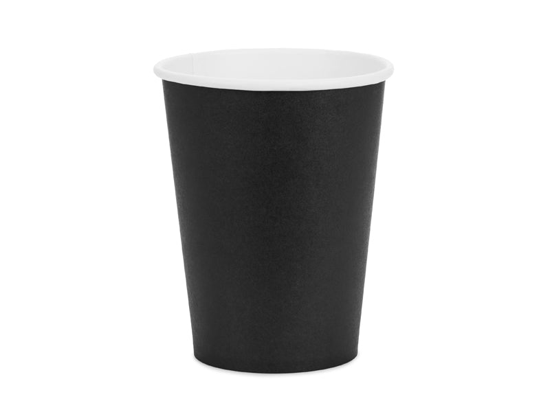 Papirkopper Sort 250 ml - 6 stk