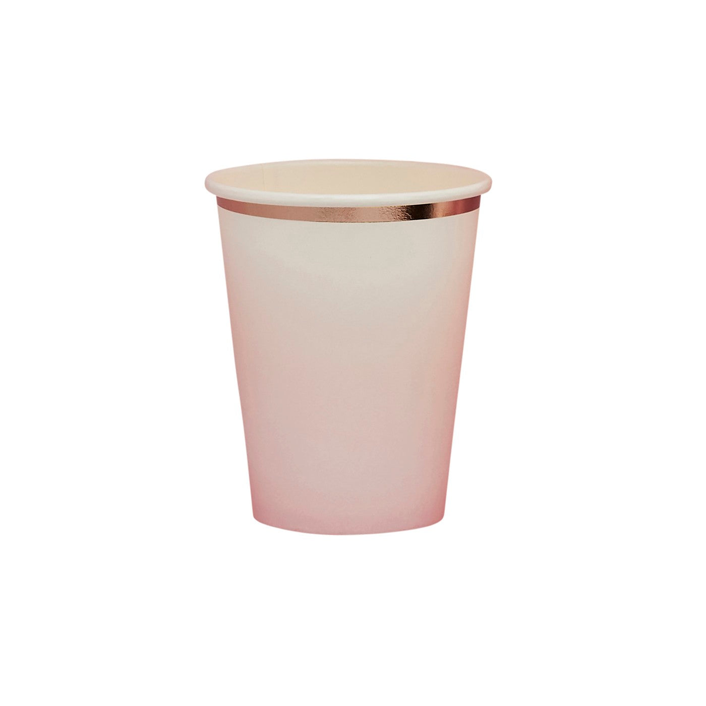 Papkopper Og Ombre Rosegull Rosa – 8 pk til bursdag fra Festkompaniet