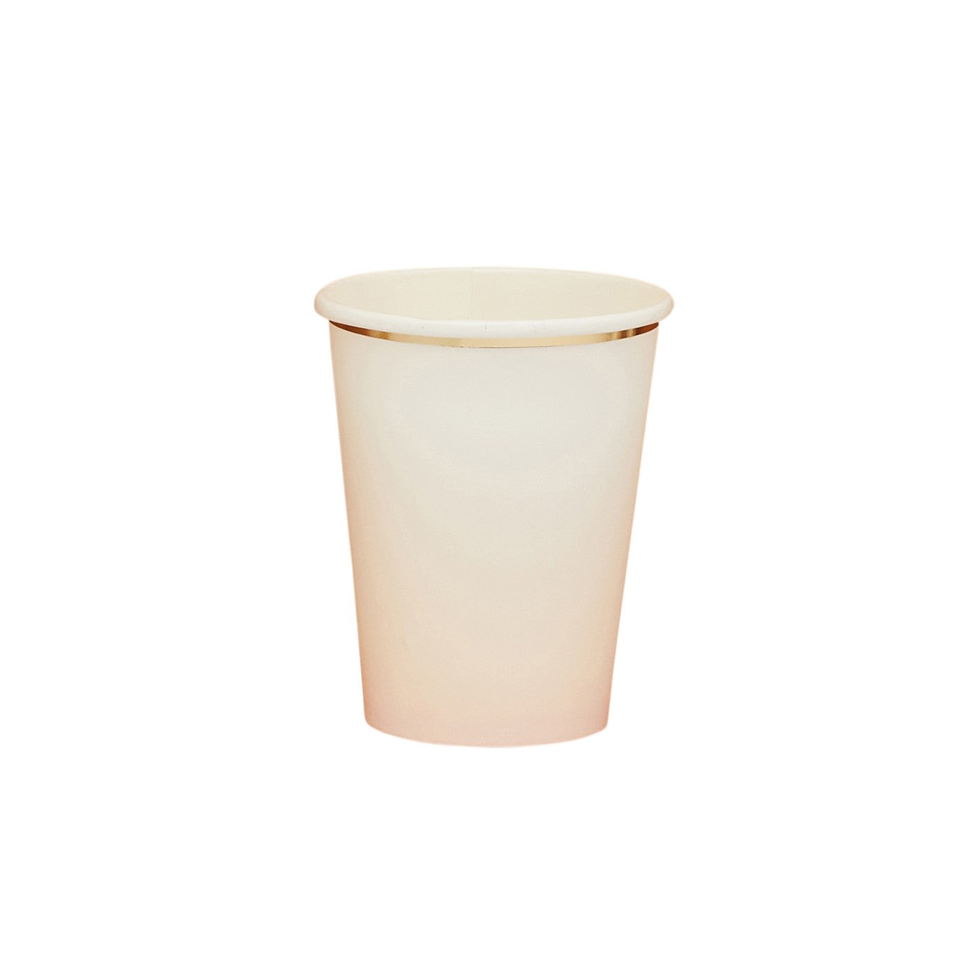 Papkopper Ombre Gull/Fersken – 8 pk til bursdag fra Festkompaniet