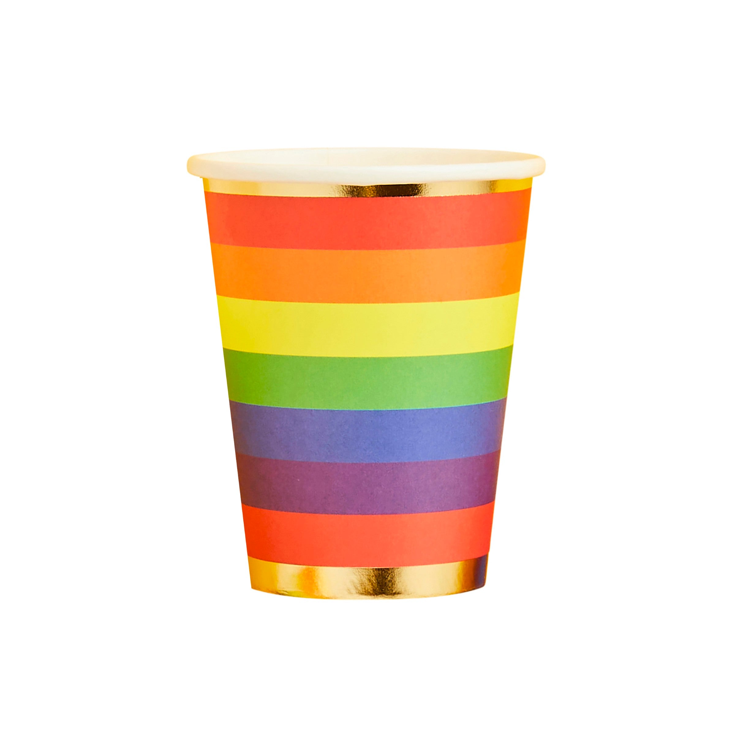 Papkopper Regnbue – 8 pk til pride fra Festkompaniet