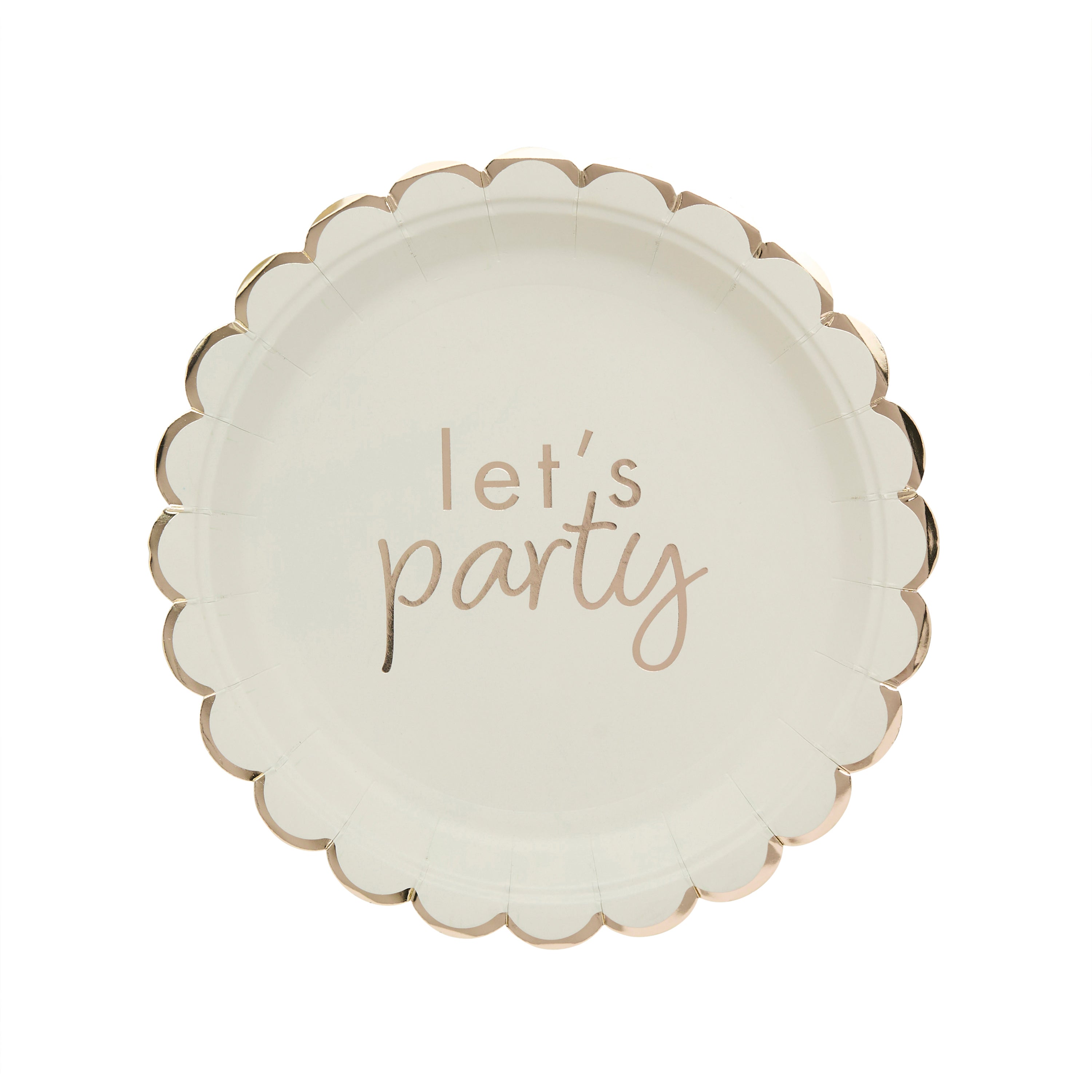 Papptallerkener «Let's Party» – 8 pk til bursdag fra Festkompaniet