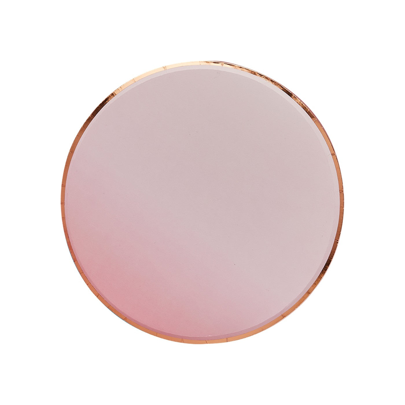 Papptallerkener Og Ombre Rosegull Rosa – 8 pk til bursdag fra Festkompaniet