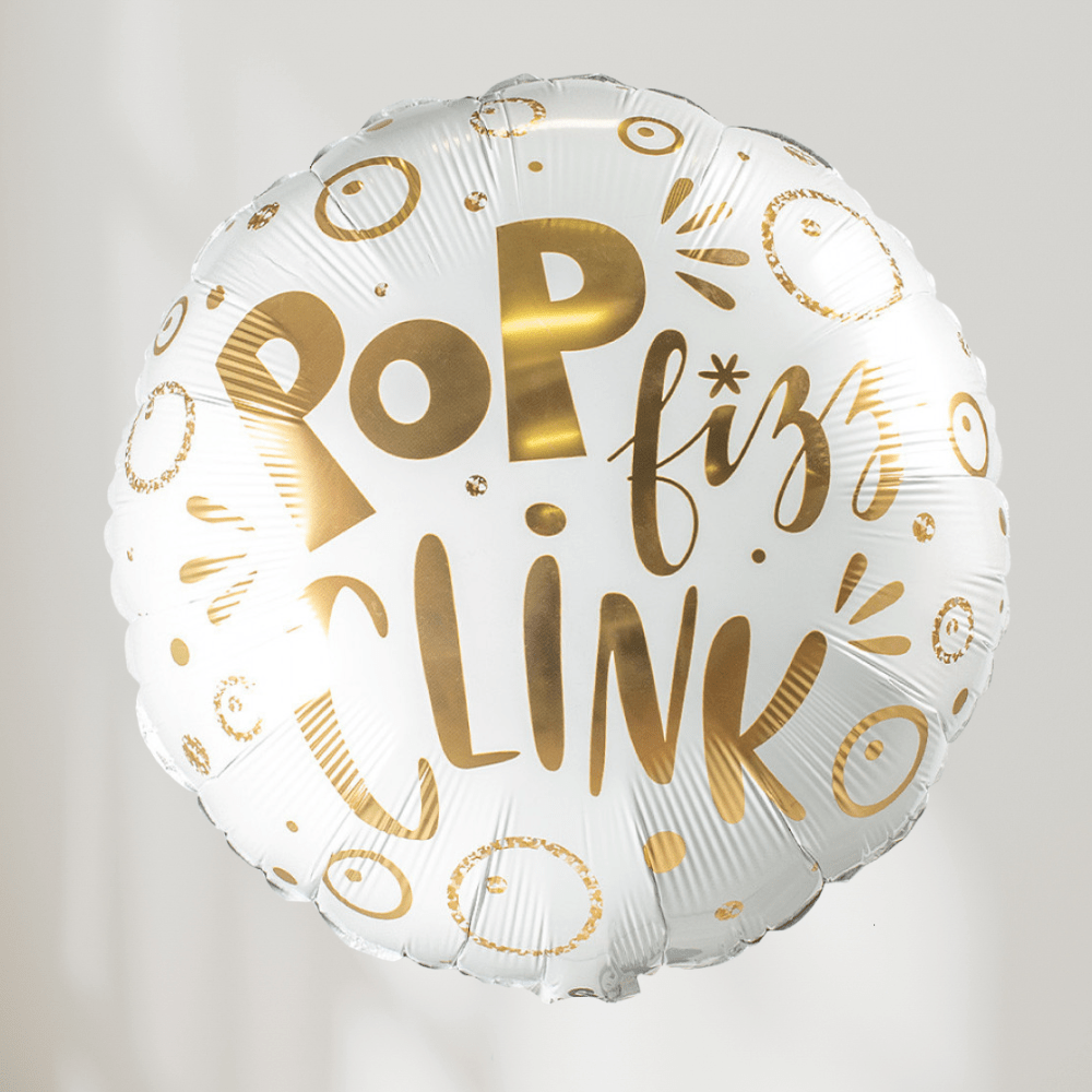 Pop Fizz Clink Ballong - folieballong fra Qualatex