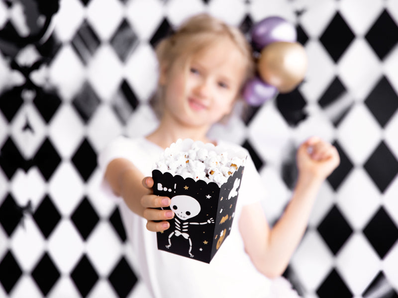 Popcornbokser BOO! Sort - 6 stk – bilde 2